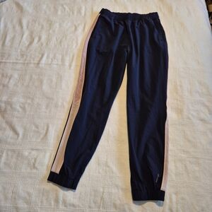 Domyos Decathalon blue with pink stripe light weight pants, VGUC no tags girls